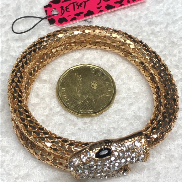 🐍coiled wrap snake bracelet -Betsey Johnson NWT - Picture 5 of 10